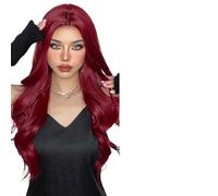 Parrucca Donna Parrucche for capelli rosa con parte centrale Parrucca lunga Ombre resistente al calore for le donne in cerca di feste quotidiane(LC6144-1)