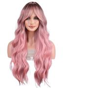 Parrucca Donna Parrucche lunghe for il corpo, ombre, parrucche rosa nere, for la parte centrale for le donne(BBW1045-3_28INCHES)