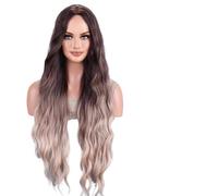 Parrucca Donna Parrucche lunghe for il corpo, ombre, parrucche rosa nere, for la parte centrale for le donne(BBW038-1_28INCHES)