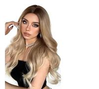 Parrucca Donna Parrucche ondulate lunghe con frangia riccia ricci marroni for donne che cercano parrucche for capelli for parrucca quotidiana(LC5126-1)