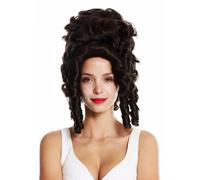 Parrucca Donna Teatro Cosplay Barocco Marie Antoinette Contessa Nobildonna Braun