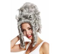 Parrucca Donna Teatro Cosplay Barocco Marie Antoinette Gräfin Nobildonna Grigio