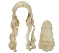 Parrucca Dorata - Accessorio Falso Realistico Regolabile - Parrucche Per Feste Di Halloween E Giochi Di Ruolo | Per Evento Servizio Fotografico Spettacolo Sul Palco Fumetto Gioco Di Ruolo Quotidiano