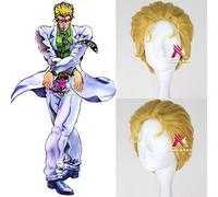Parrucca d'oro GHK Kira Yoshikage Cosplay JoJo 'Bizarre Adventure Halloween Gioco di ruolo