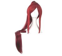 Parrucca dritta Erza Scarlet Red Long Coda di cavallo Parrucca Cosplay Costume da donna Resistente al calore Capelli sintetici Festa di ruolo Parrucche ZY-900