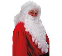 Parrucca e barba babbo natale gigante bianca