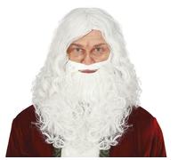 Parrucca e barba Babbo Natale San Nicola Santa Claus