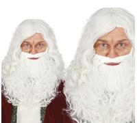 Parrucca e barba Babbo Natale San Nicola Santa Claus