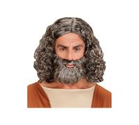 Parrucca e barba biblica da uomo, Carnevale, Festa in maschera