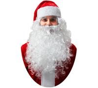 Parrucca e Barba Di Babbo Natale Lusso PEGASUS