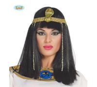 Parrucca Egizia Nefertiti con fascia egiziana