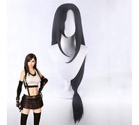 Parrucca Final Fantasy Noctis Lucis Caelum Tifa.Lockhart Parrucche sintetiche termoresistenti per capelli per adulti + Cappuccio parrucca gratuito PL-778