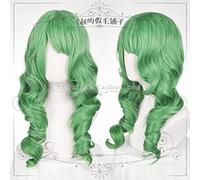 Parrucca Fire Emblem ThreeHouses FLAYN Cosplay Capelli Parrucca riccia lunga verde Comiket Show Halloween Giochi di ruolo + Cappellino parrucca CINA Verde