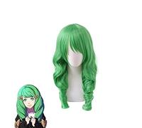 Parrucca Fire Emblem Threehouses Parrucca Flayn Capelli verdi lunghi capelli ricci Pelucas Comiket Show Halloween Giochi di ruolo Parrucche