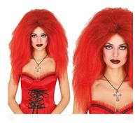 FIESTAS GUIRCA | Parrucca Capelli Rossi (Taglia Unica) - Accessorio per Costume per Halloween e Feste a Tema - Ideale per Donna Adulta - Rosso