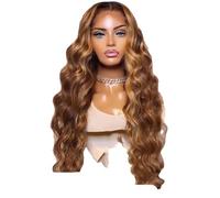 Parrucca Frontale HD 13X6 Da Donna, Capelli Umani Ondulati Lunghi Remy, Effetto Ombré, Senza Colla, Riga Libera E Movimento Naturale