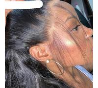 Parrucca frontale in pizzo 360 dritto 13X6 Parrucche frontali in pizzo per capelli umani Parrucca anteriore brasiliana dritta 13x4 per donne 180%-26 pollici-180%-13x6 Parrucca in pizzo