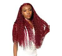 Parrucca frontale in pizzo, capelli umani trasparenti senza colla, con densità di attaccatura dei capelli, parrucche brasiliane per donne nere, parrucca gialla corta, capelli umani ricci corti (rosso,