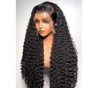 Parrucca Frontale In Pizzo Con Onde D'acqua 13X4 13X6 Hd Parrucca Frontale In Pizzo Con Onde Profonde Parrucca Di Capelli Umani Ricci Per Donne 13x4 Lace Wig 36 Inch 200 Density
