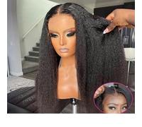 Parrucca frontale in pizzo dritto senza colla 13x6 con capelli umani brasiliani 13x4 con capelli umani per donne pre-pizzicate-28 pollici-180%-parrucca in pizzo 13x4