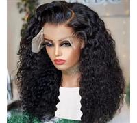 Parrucca Frontale In Pizzo Hd 13X6 13X4 Con Capelli Umani Caschetto Corto Riccio Parrucca Frontale In Pizzo Senza Colla 7X5 Onda Profonda 250 Density 14 Inch 13X4 Glueless Wig