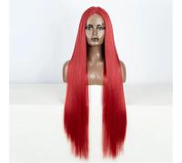 Parrucca Frontale In Pizzo Liscio Da Donna, 38 Pollici, Parrucche Frontali In Pizzo Sintetico HD, Per Feste Quotidiane, Cosplay