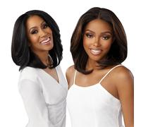 Parrucca frontale in pizzo Sensationnel Dashly - Unit 3, legata a mano da un orecchio all'altro, in pizzo sintetico morbido, riga profonda 5 pol