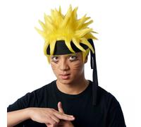 Parrucca Gialla Costume Da Ninja Anime Per Adulti