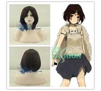 Parrucca giapponese mononoke principessa anime mononoke san parrucca cosplay mononoke hone, nero[colore]