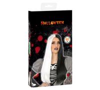 Parrucca Halloween Nero Bianco