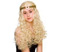Parrucca Hippie Hippy Flower Power Anni '60 '70 Per Donne Adulte