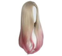 Parrucca in Pizzo Parrucca con riga laterale leggermente riccia for capelli lunghi, capelli lunghi ricci interni, set di capelli lunghi ricci for gioco di ruolo, copricapo completo Parrucche da Donna
