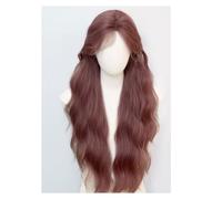 Parrucca in Pizzo Parrucca in pizzo a una linea da 75 cm for capelli lunghi e ricci, parrucca con copricapo completo in pizzo naturale sulla fronte Parrucche da Donna