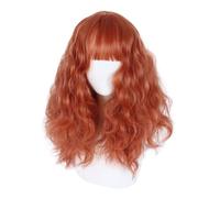 Parrucca in Pizzo Parrucca lunga riccia soffice da viaggio quotidiano Copricapo Frangia naturale Parrucca creativa adatta a una varietà di occasioni Parrucche da Donna