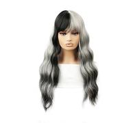 Parrucca in Pizzo Parrucca sintetica con frangia creativa, parrucca con copertura completa della testa, parrucca da gioco di ruolo, capelli lunghi e ricci quotidiani Parrucche da Donna