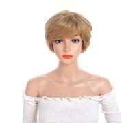 Parrucca in Pizzo Parrucche da donna da 30 cm, parrucche corte e ricce, da indossare ogni giorno, parrucche corte leggermente ricce e soffici Parrucche da Donna