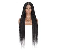 Parrucca intera in pizzo anteriore triangolo senza nodi parrucche intrecciate frontali 360 parrucche con capelli da bambino per donne nere parrucche quotidiane