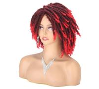 Parrucca Intrecciata Parrucca Corta Bob Per Capelli Sintetici Da 10 Pollici Per Le Donne Parrucca Riccia Torsione Nera Bionda Rossa Dreadlock Faux Locs