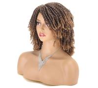 Parrucca Intrecciata Parrucca Corta Bob Per Capelli Sintetici Da 10 Pollici Per Le Donne Parrucca Riccia Torsione Nera Bionda Rossa Dreadlock Faux Locs