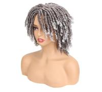 Parrucca Intrecciata Parrucca Corta Bob Per Capelli Sintetici Da 10 Pollici Per Le Donne Parrucca Riccia Torsione Nera Bionda Rossa Dreadlock Faux Locs