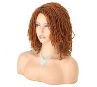 Parrucca Intrecciata Parrucca Corta Bob Per Capelli Sintetici Da 10 Pollici Per Le Donne Parrucca Riccia Torsione Nera Bionda Rossa Dreadlock Faux Locs