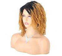 Parrucca Intrecciata Parrucca Corta Bob Per Capelli Sintetici Da 10 Pollici Per Le Donne Parrucca Riccia Torsione Nera Bionda Rossa Dreadlock Faux Locs
