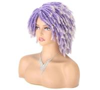 Parrucca Intrecciata Parrucca Corta Bob Per Capelli Sintetici Da 10 Pollici Per Le Donne Parrucca Riccia Torsione Nera Bionda Rossa Dreadlock Faux Locs
