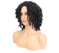 Parrucca Intrecciata Parrucca Corta Bob Per Capelli Sintetici Da 10 Pollici Per Le Donne Parrucca Riccia Torsione Nera Bionda Rossa Dreadlock Faux Locs