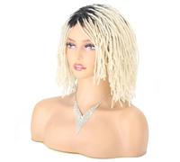 Parrucca Intrecciata Parrucca Corta Bob Per Capelli Sintetici Da 10 Pollici Per Le Donne Parrucca Riccia Torsione Nera Bionda Rossa Dreadlock Faux Locs