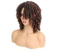Parrucca Intrecciata Parrucca Corta Bob Per Capelli Sintetici Da 10 Pollici Per Le Donne Parrucca Riccia Torsione Nera Bionda Rossa Dreadlock Faux Locs