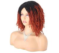 Parrucca Intrecciata Parrucca Corta Bob Per Capelli Sintetici Da 10 Pollici Per Le Donne Parrucca Riccia Torsione Nera Bionda Rossa Dreadlock Faux Locs