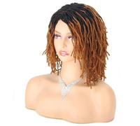 Parrucca Intrecciata Parrucca Corta Bob Per Capelli Sintetici Da 10 Pollici Per Le Donne Parrucca Riccia Torsione Nera Bionda Rossa Dreadlock Faux Locs