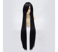 Parrucca Isayama Yomi Cosplay 80 cm Parrucche sintetiche lunghe dritte nere Peluca Anime Parrucche + Parrucca 80 cm xie liuhai