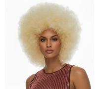 Parrucca Jumbo Afro Biondo Chiaro Accessorio Costume